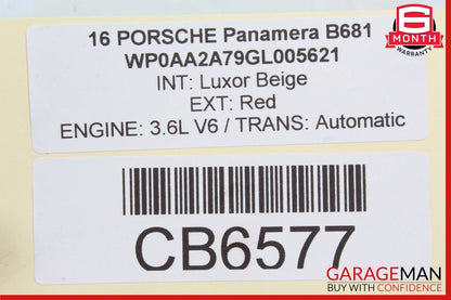 10-16 Porsche Panamera 970 Front Right Side Outer Dash AC A/C Air Vent Grille