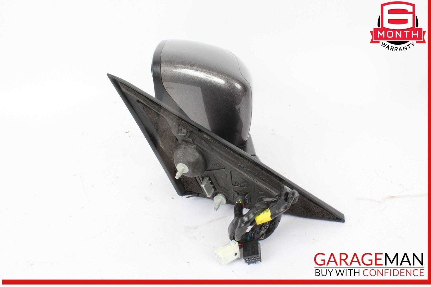14-17 Maserati Ghibli Front Left Driver Side Door Rear View Mirror Gray OEM