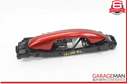 15-20 Mercedes W205 C300 Rear Left Driver Side Exterior Door Handle Red OEM