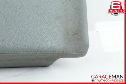 03-06 Mercedes R230 SL500 Center Console Rear Lid Cover Panel Leather Gray OEM