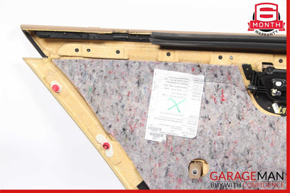 07-09 Mercedes W221 S550 Rear Right Side Complete Interior Door Panel Trim Brown