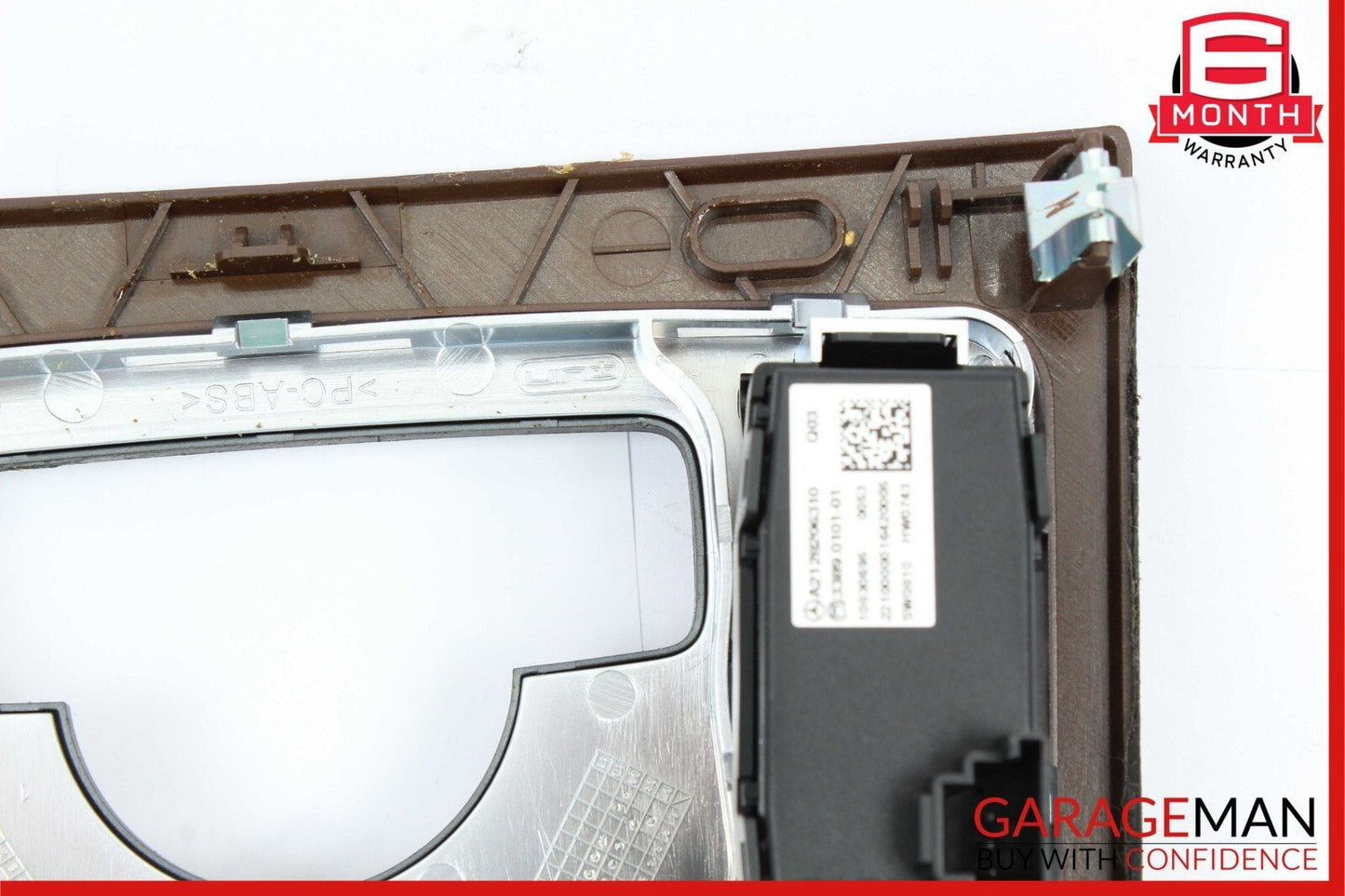 10-13 Mercedes W212 E350 E400 E550 Center Console Switch Trim Cover Bezel Wood