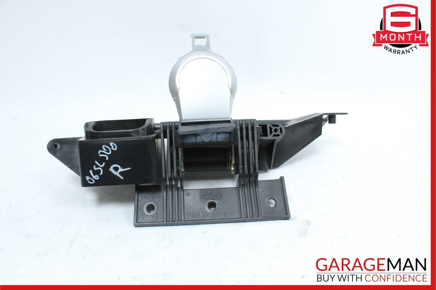 03-08 Mercedes R230 SL500 Rear Right Seatbelt Luggage Retractor Speaker Black