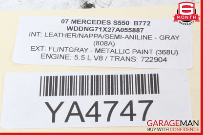 07-14 Mercedes W221 S550 CL550 Electronic Parking Button Switch 2215401445 OEM