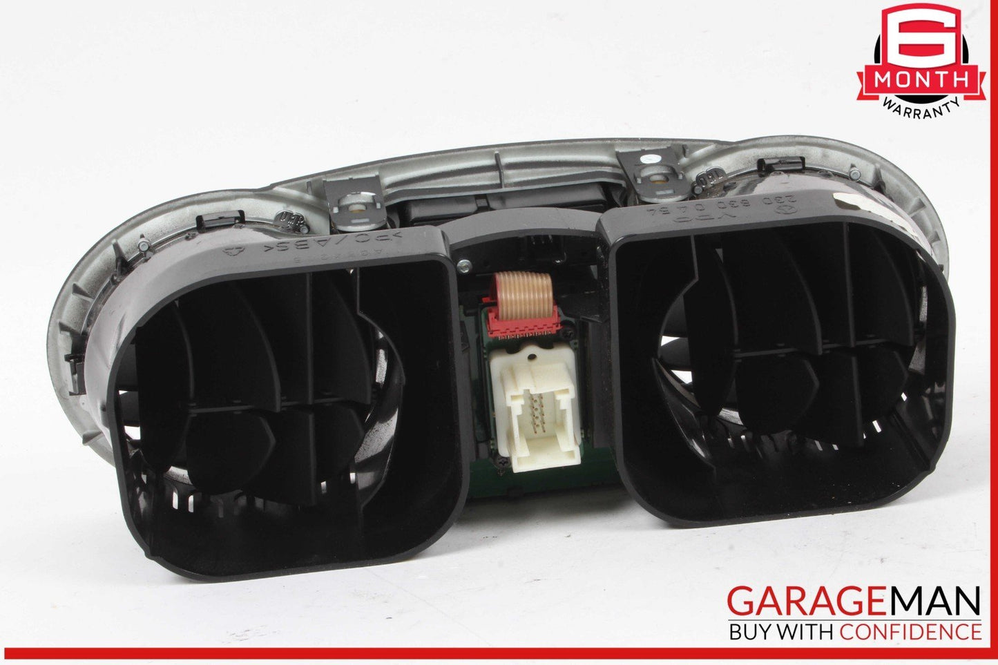 03-06 Mercedes R230 SL500 SL55 AMG Center Dashboard Hazard AC Air Vent Black OEM