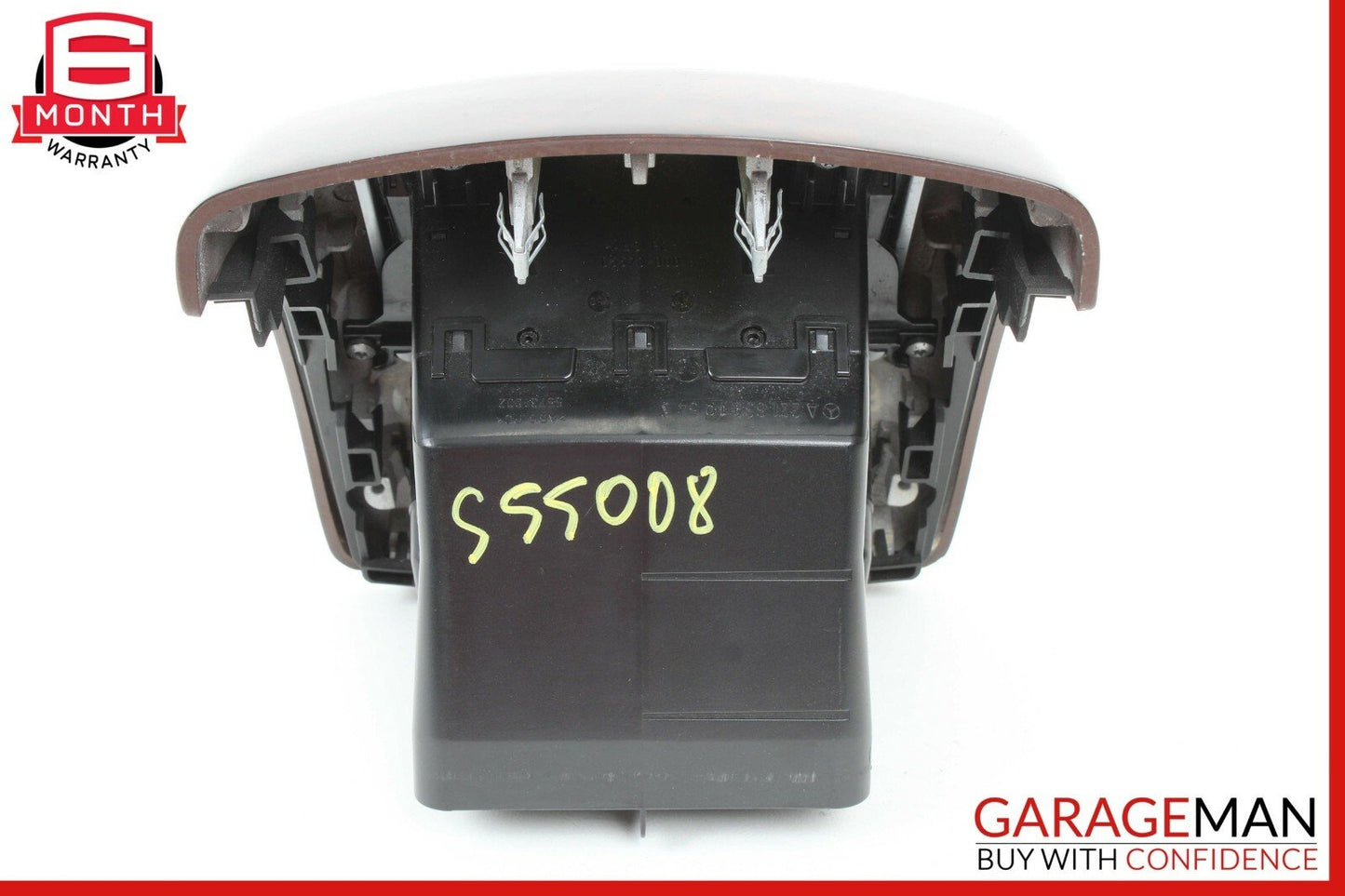 07-13 Mercedes W221 S550 Rear Center Console AC A/C Air Vent Trim Panel Wood OEM
