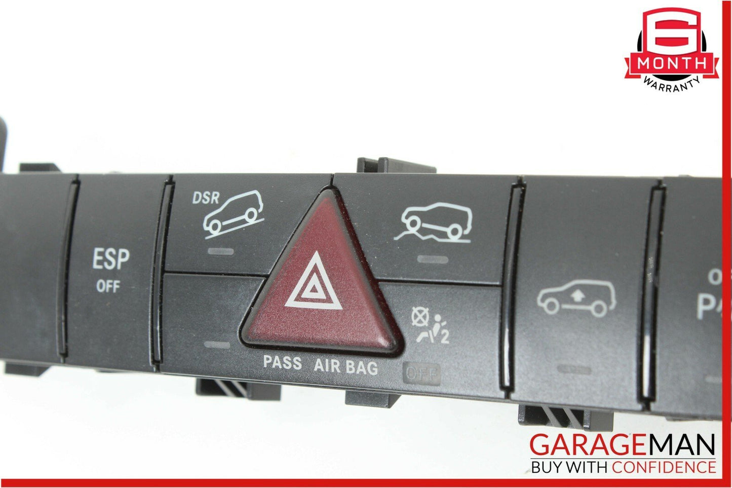 06-12 Mercedes X164 GL450 GL550 ML550 Hazard Control Switch Panel 1648709210 OEM