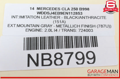 14-18 Mercedes W117 CLA250 Front Left Driver Side Door Window Regulator Motor