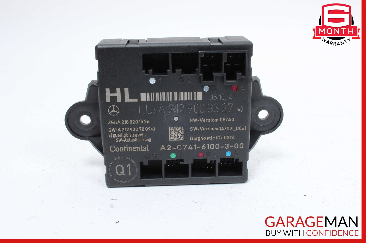 08-18 Mercedes W212 E350 C250 GLK350 Rear Left Side Door Control Module OEM