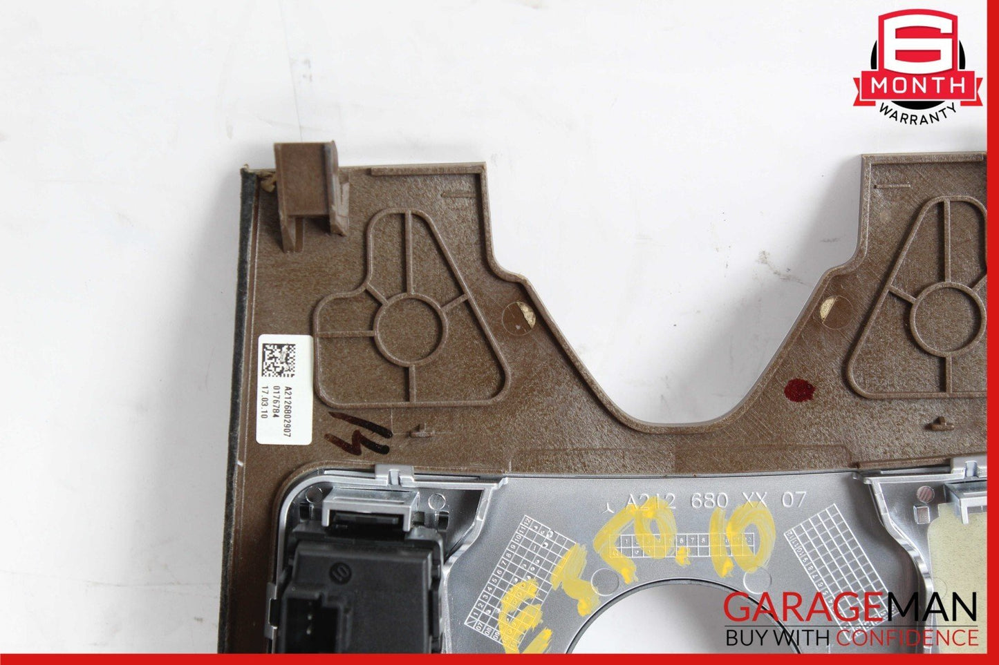 10-13 Mercedes W212 E350 E400 E550 Center Console Switch Trim Cover Bezel Wood