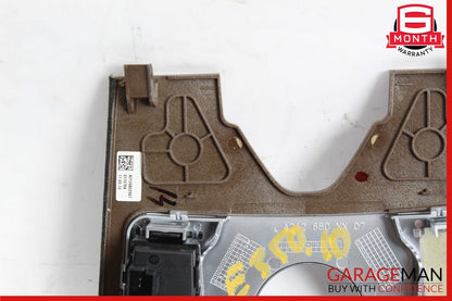 10-13 Mercedes W212 E350 E400 E550 Center Console Switch Trim Cover Bezel Wood
