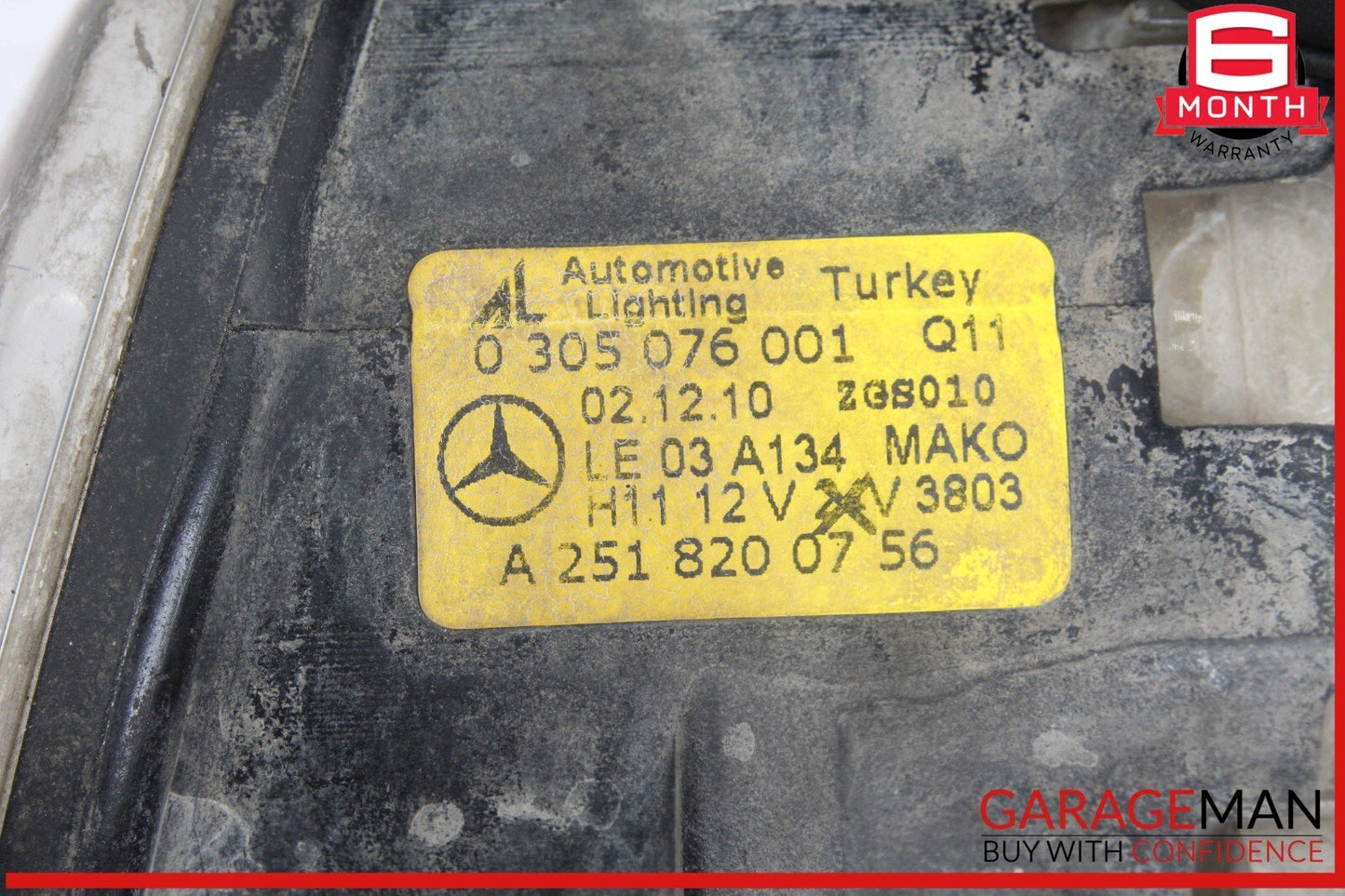 06-12 Mercedes W204 C300 GL450 CL550 Front Left Side Bumper Fog Light Lamp OEM