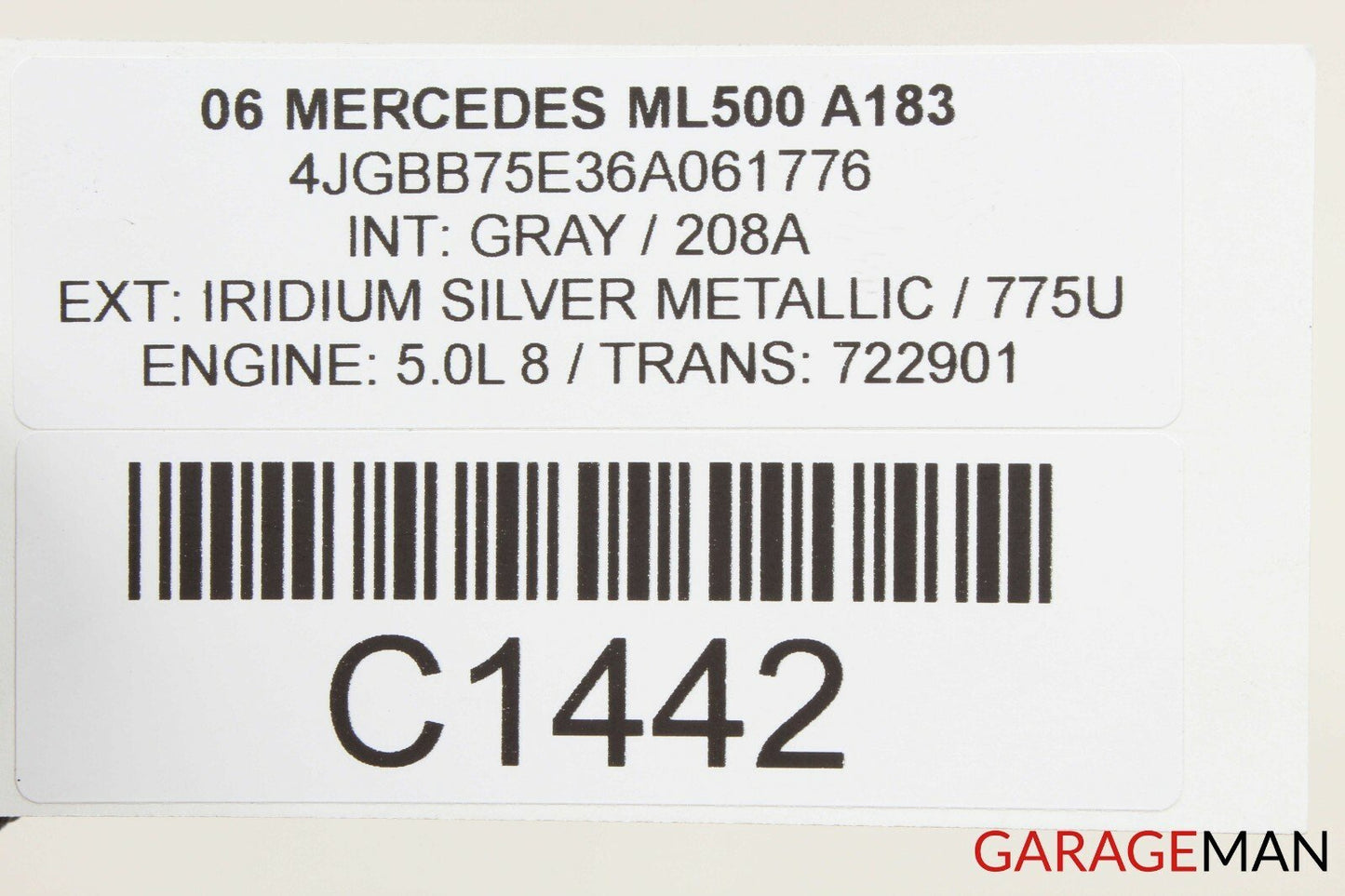 06-12 Mercedes W164 ML500 R500 GL450 Front Right Passenger Door Control Module