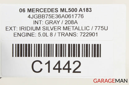 06-12 Mercedes W164 ML500 R500 GL450 Front Right Passenger Door Control Module