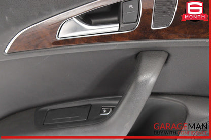 12-18 Audi A6 Rear Left Driver Side Interior Door Trim Panel Cover Assembly OEM