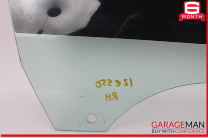 11-17 Mercedes W207 E500 E550 Convertible Door Window Glass Front Right Side OEM