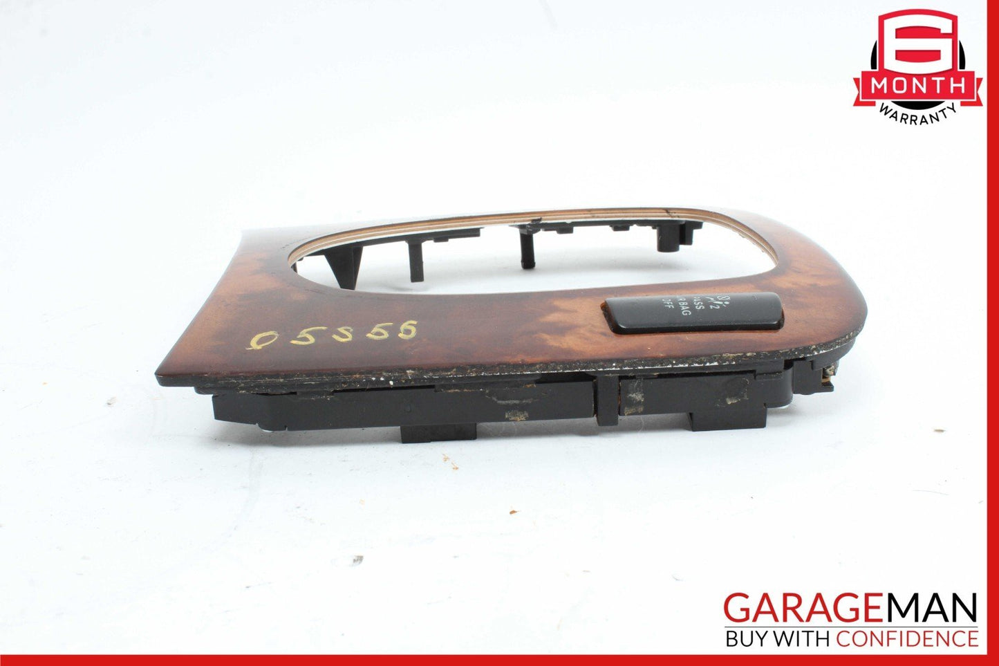 00-06 Mercedes W220 S350 S55 Front Center Console Shift Shifter Trim Bezel Wood