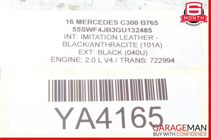 08-20 Mercedes W205 C300 E350 Rear Left / Right Lower Suspension Control Arm