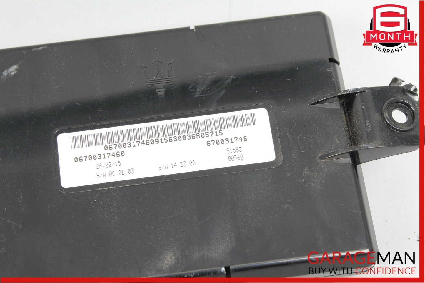 14-18 Maserati Quattroporte Chassis Control Module Unit 06700317460 OEM