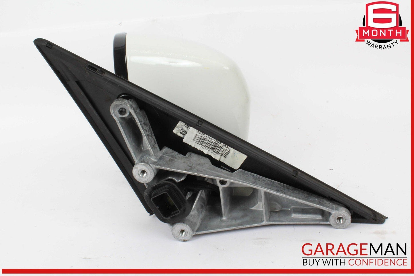 17-20 BMW 530E Front Left Driver Side Exterior Rear View Mirror White OEM