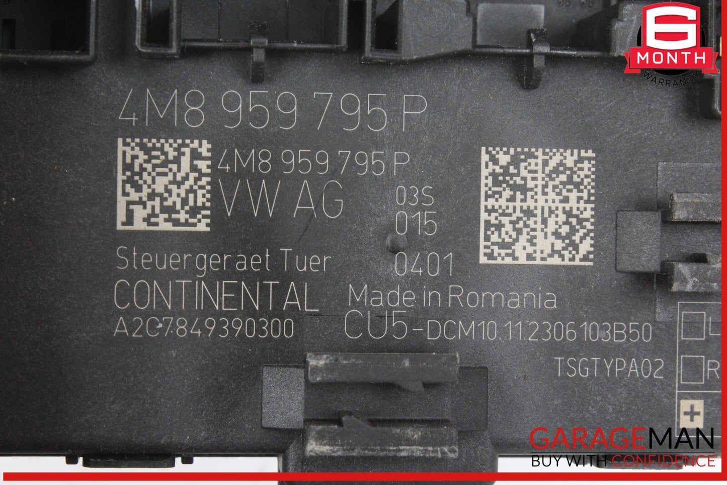 2017-2024 Audi A4 Rear Left or Right Door Control Module 4M8959795P Genuine