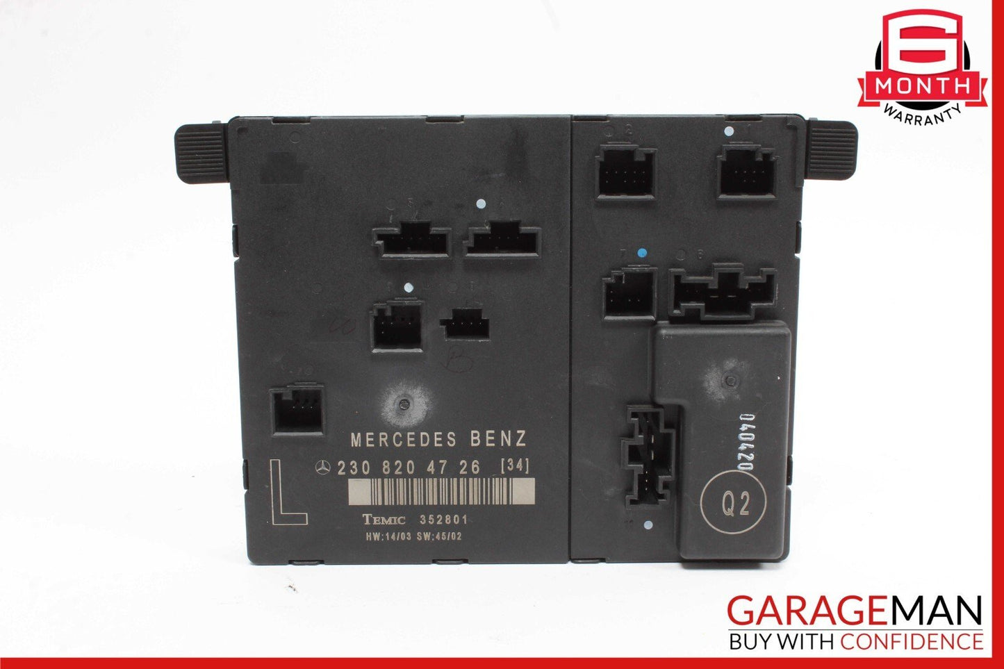 03-12 Mercedes R230 SL500 SL55 AMG Front Left Door Control Module 2308200126 OEM