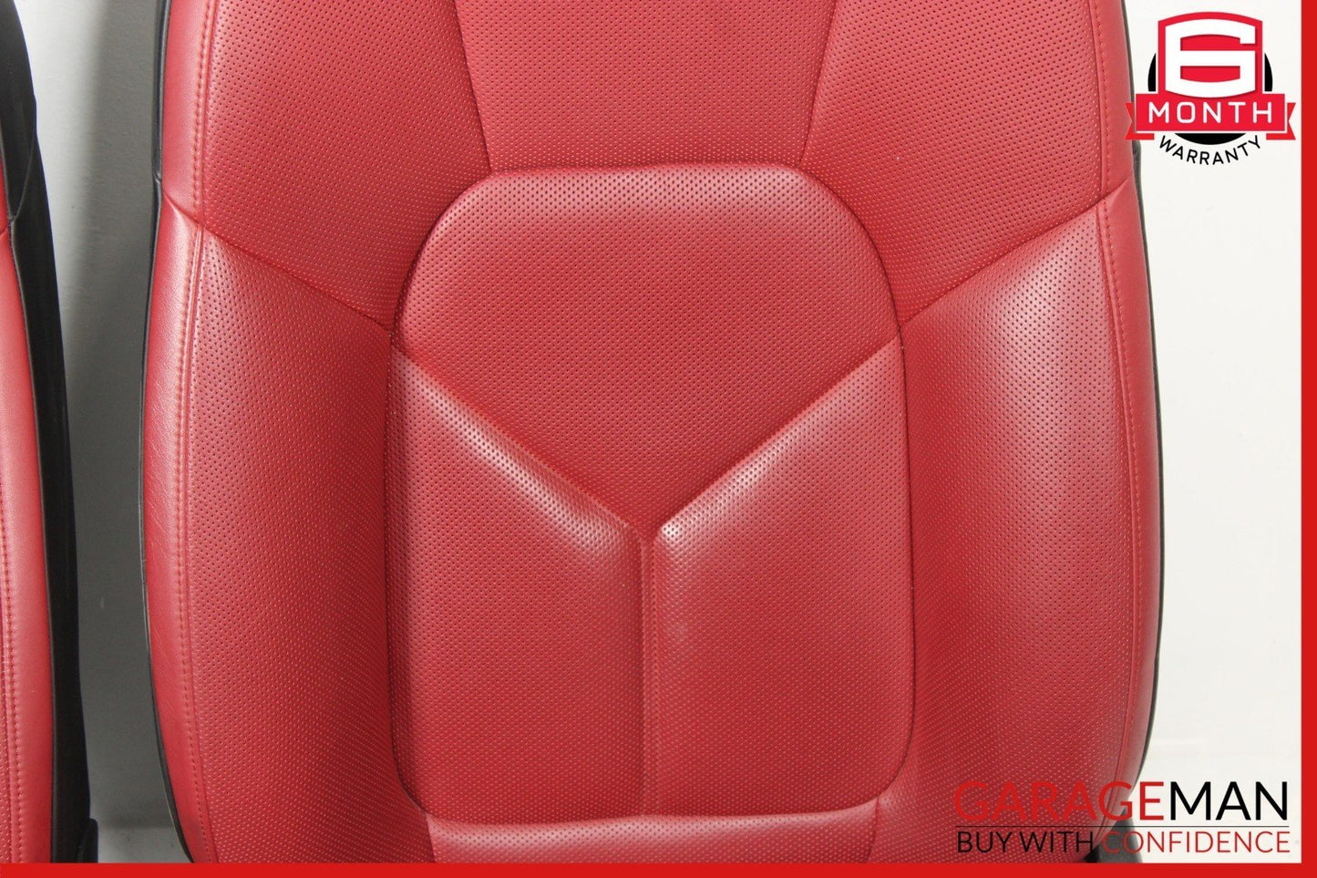 15-24 Porsche Macan 95B Front Right & Left Complete Seat Set of 2 Pc Red OEM