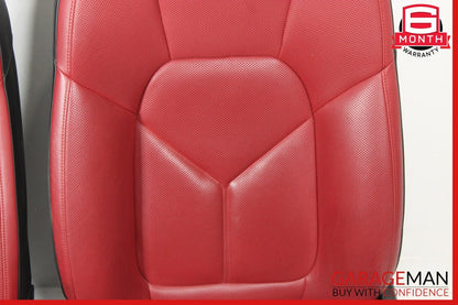 15-24 Porsche Macan 95B Front Right & Left Complete Seat Set of 2 Pc Red OEM