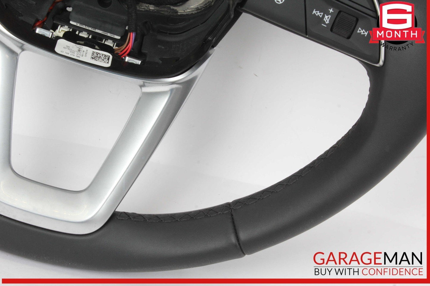 18-25 Audi Q5 Heated Leather Steering Wheel w/ Paddle Shifters Black 80A419091CM