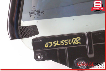 03-12 Mercedes R230 SL500 SL55 AMG Rear Right Side Quarter Window Glass OEM