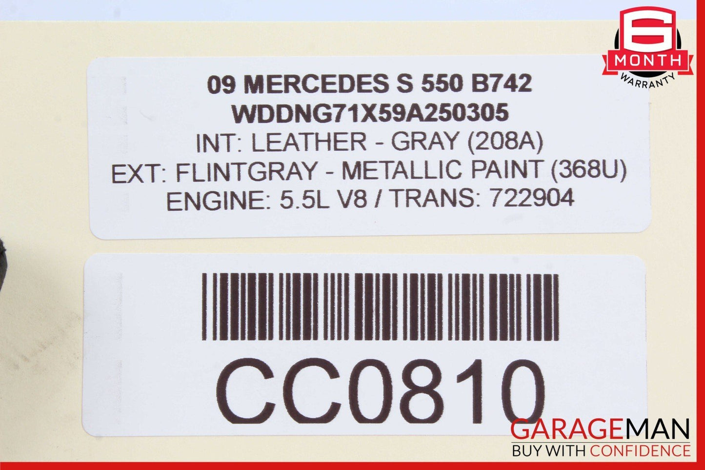 07-10 Mercedes W221 S550 CL550 Keyless Go Control Module Unit 2218707392