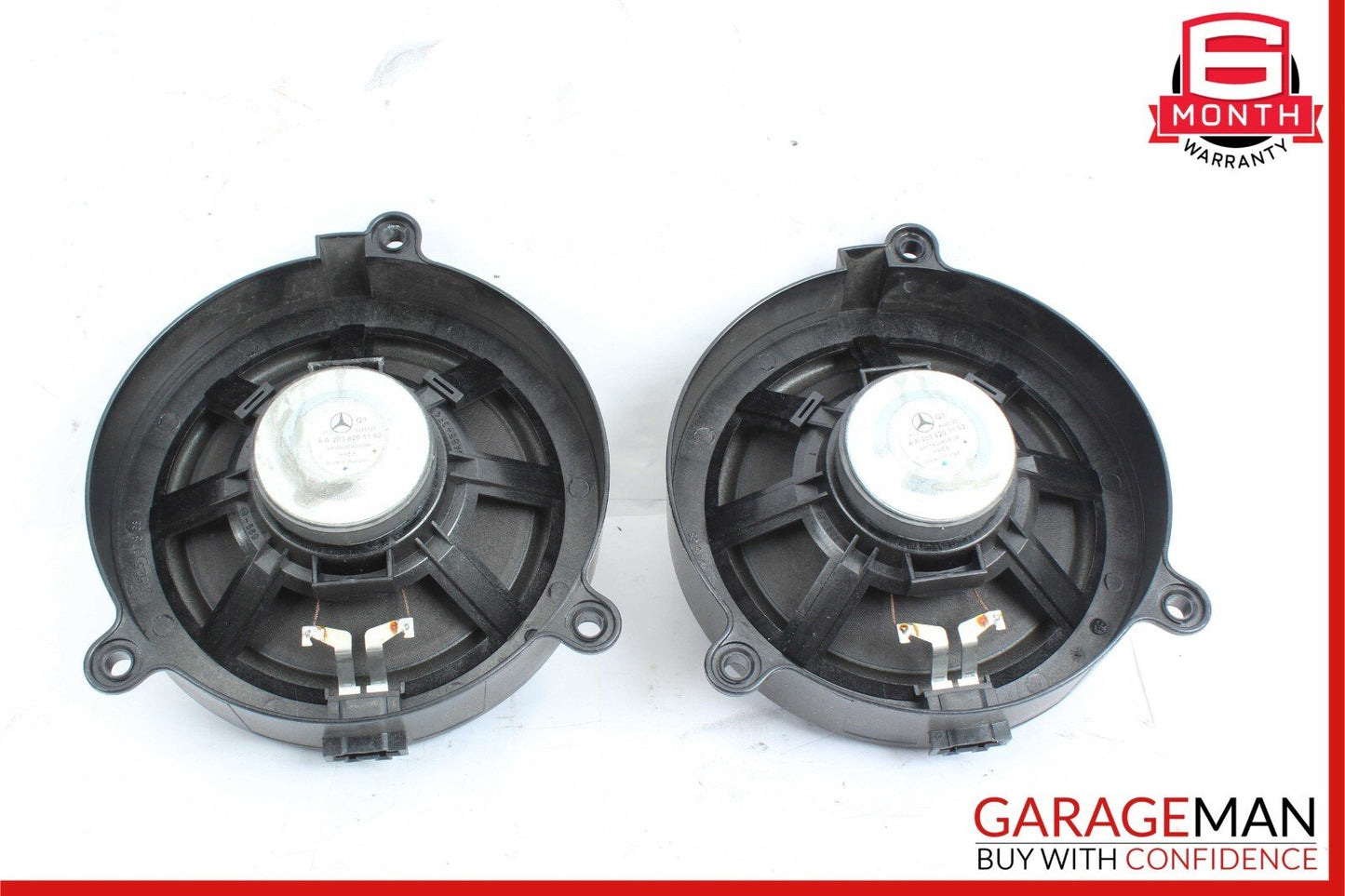 01-07 Mercedes W203 C230 C32 AMG Front Right & Left Side Door Audio Speaker Set