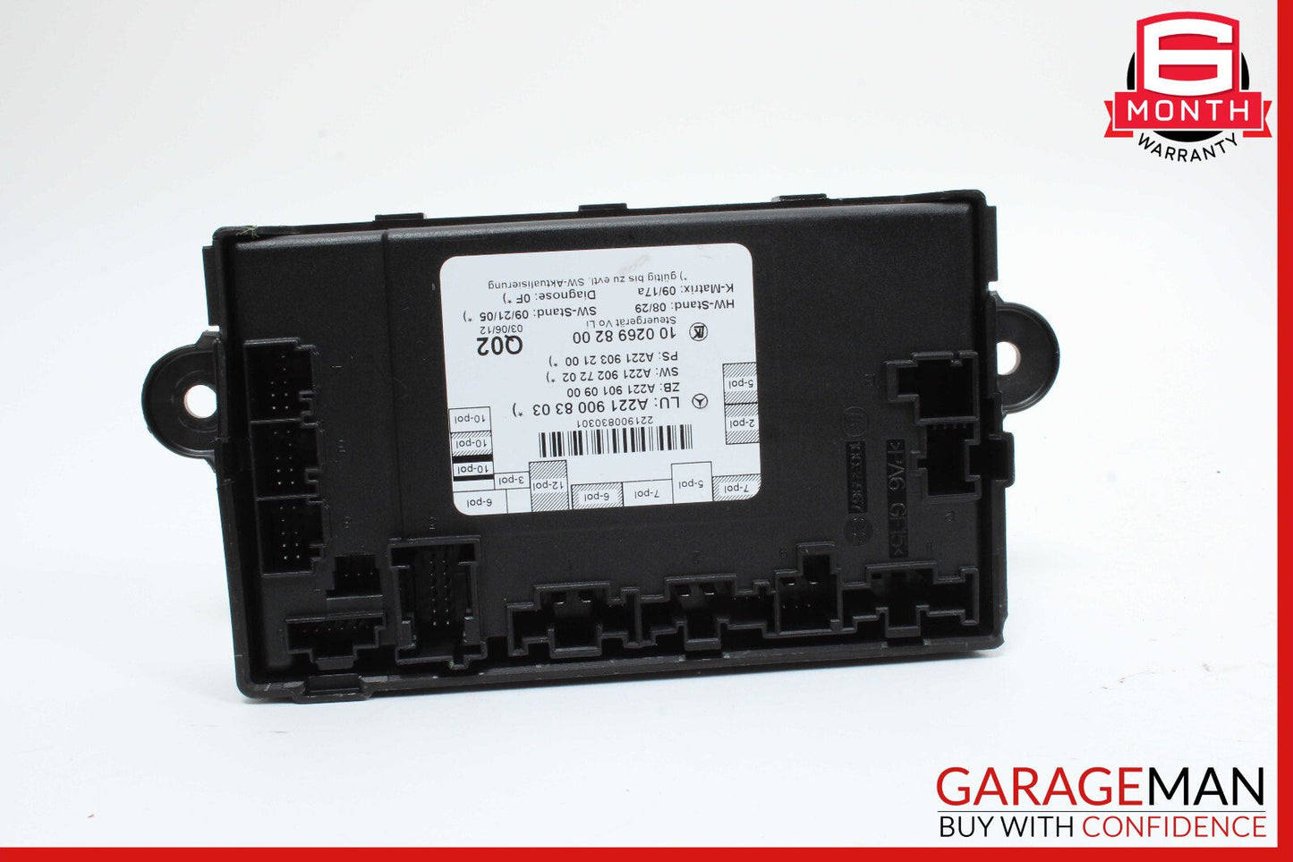 07-13 Mercedes W221 S550 Front Left Door Control Module 2219006204 OEM