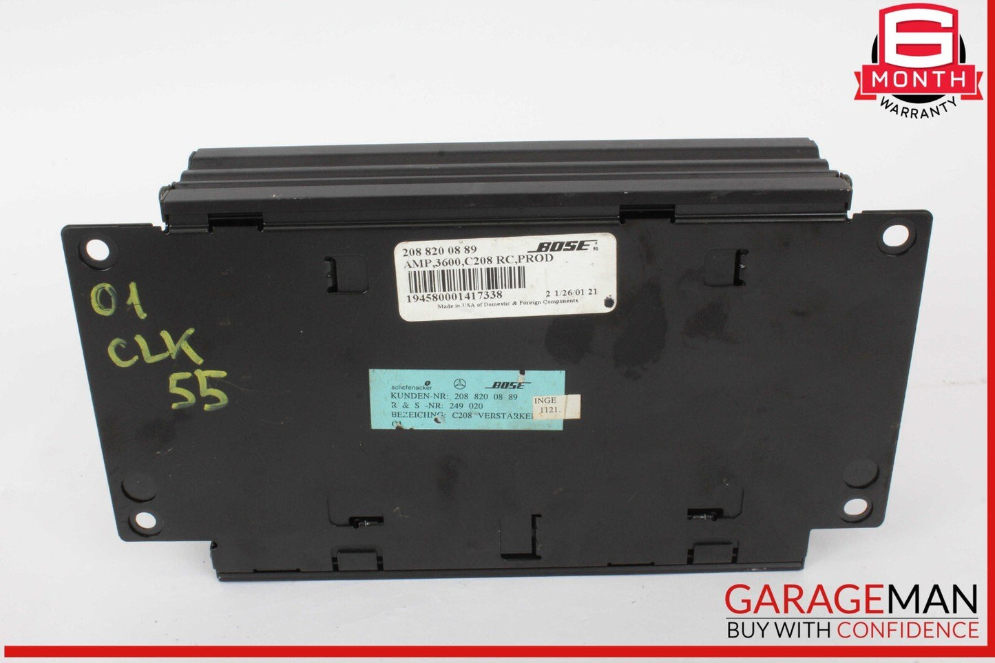 98-03 Mercedes W208 CLK55 AMG CLK430 Amplifier Amp Bose Audio Sound Module Unit