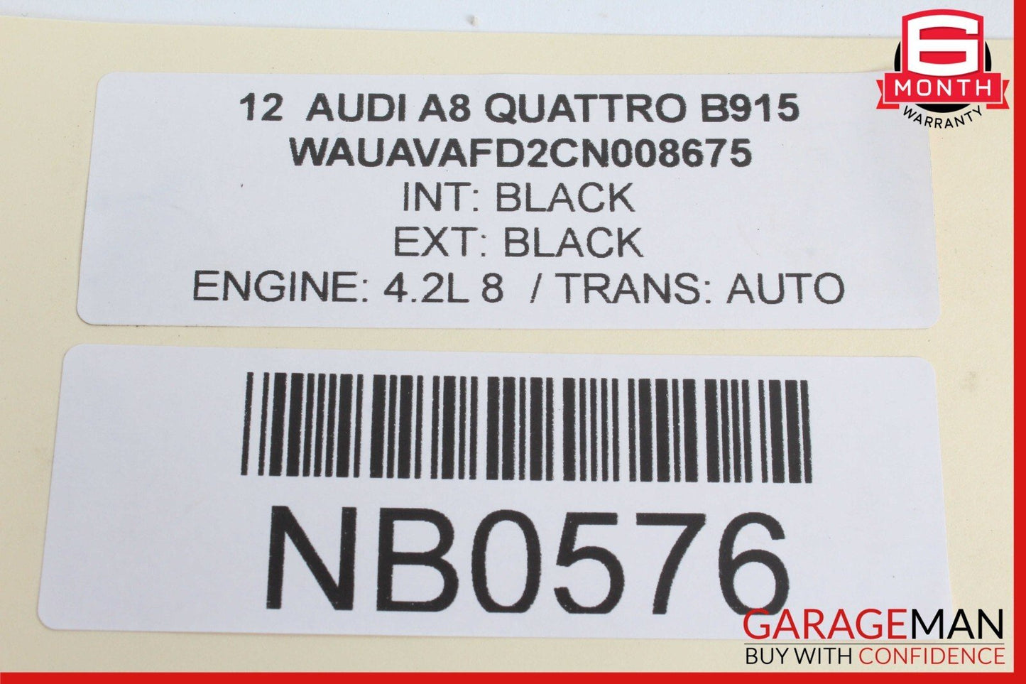 11-18 Audi A8 Rear Left Side Door Lock Latch Actuator OEM