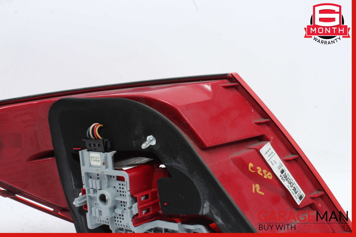 12-14 Mercedes W204 C250 Rear Right Passenger Side Taillight Tail Light Lamp OEM