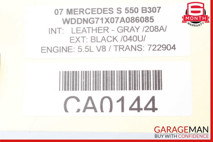 07-13 Mercedes W221 S350 S400 S550 Front Left Side Door Control Module Unit OEM