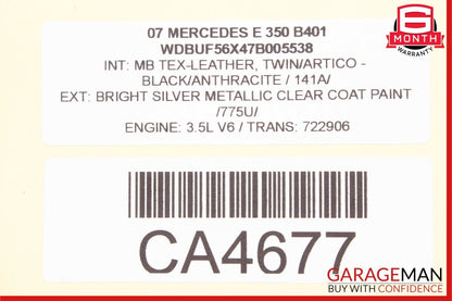 03-09 Mercedes W211 E350 E550 E63 AMG Rear Right Door Controller Module Unit