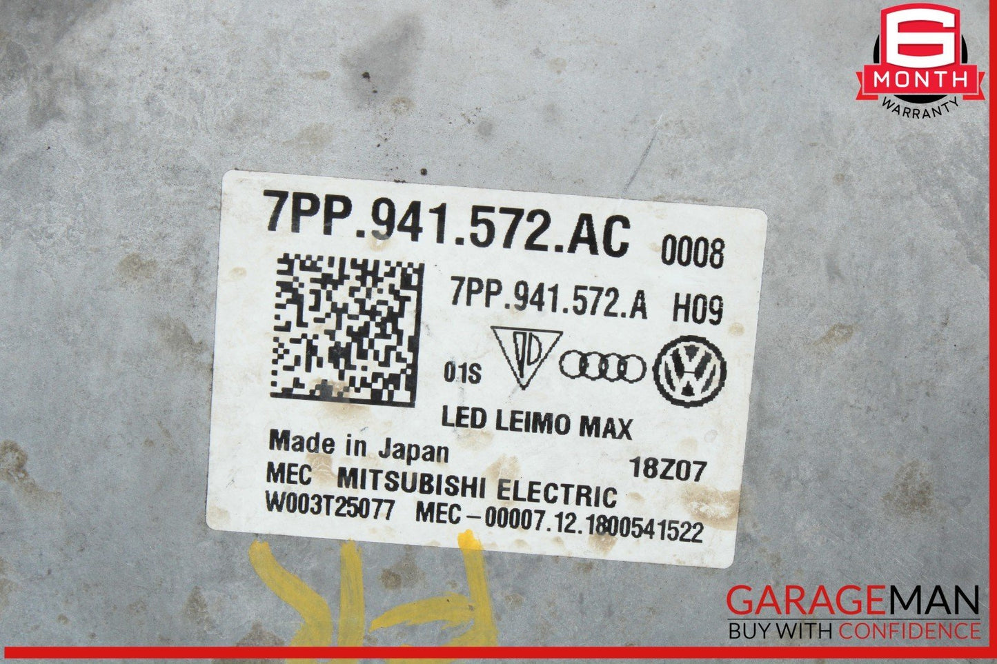 18-24 Audi S5 RS5 A4 LED Headlight Ballast Control Module Unit 7PP941572AC OEM