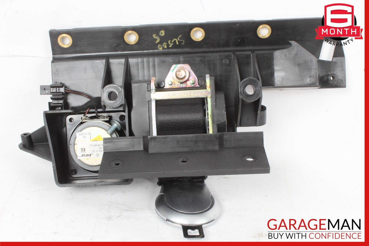 03-08 Mercedes R230 SL500 Rear Left Seat Belt Retractor Luggage Speaker Assy