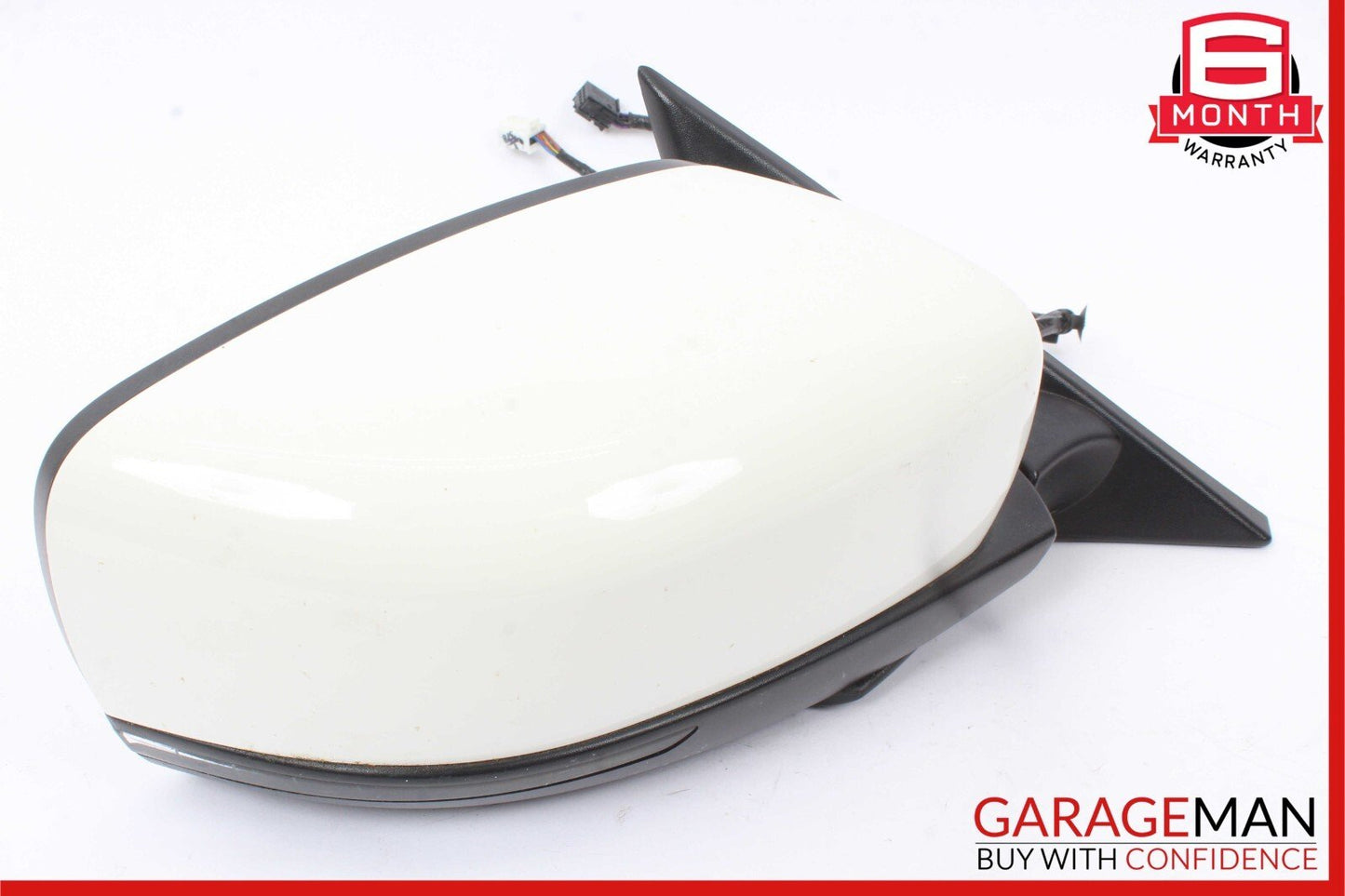 14-17 Maserati Ghibli Front Right Side Mirror Door Rear View White