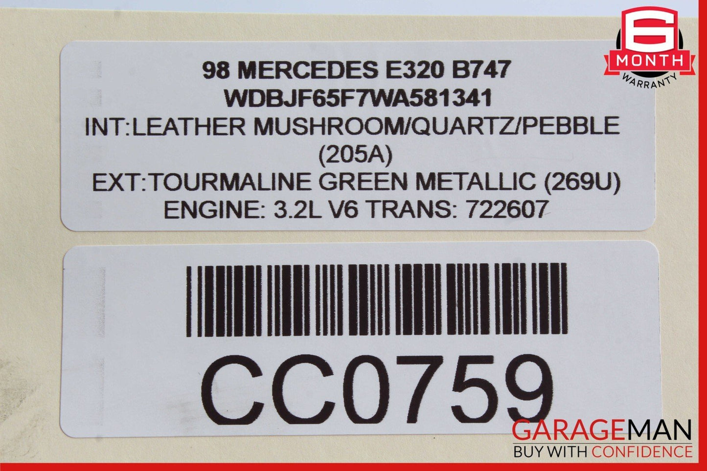 98-99 Mercedes W210 E300 E320 ASR PML Computer Control Module Unit