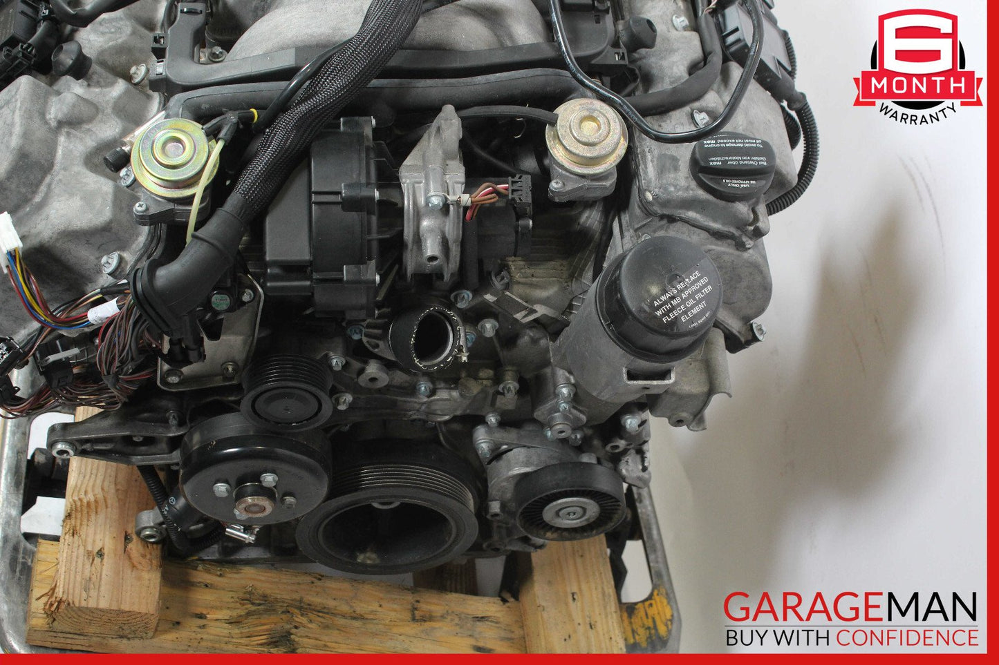 03-06 Mercedes R230 SL500 RWD Engine Motor Block Assembly OEM 134k