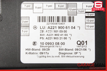 07-13 Mercedes W221 S550 S350 S400 Front Left Door Control Module 2219007301 OEM