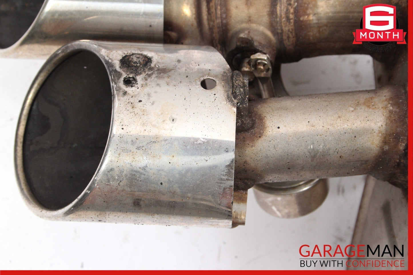 14-17 Maserati Ghibli Rear Left Driver Side Exhaust Muffler Dual Tip OEM