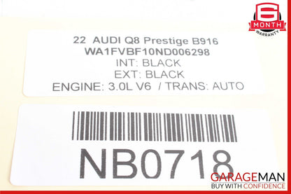 19-23 Audi Q8 Rear Left / Rear Right CV Axle Shaft 4M0501203D OEM