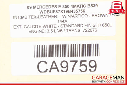 03-12 Mercedes W211 E350 CLS350 Under Seat Control Module Front Right Side OEM