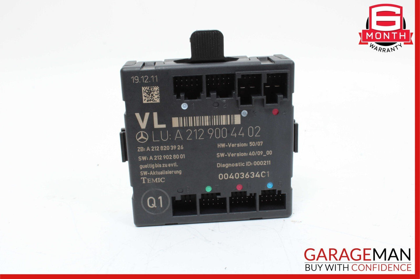 08-18 Mercedes W212 E350 E400 SLK350 Front Left Side Door Control Module OEM