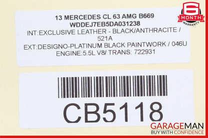 07-19 Mercedes E350 CL550 CLS550 CL63 S63 AMG Windshield Night Vision Camera OEM