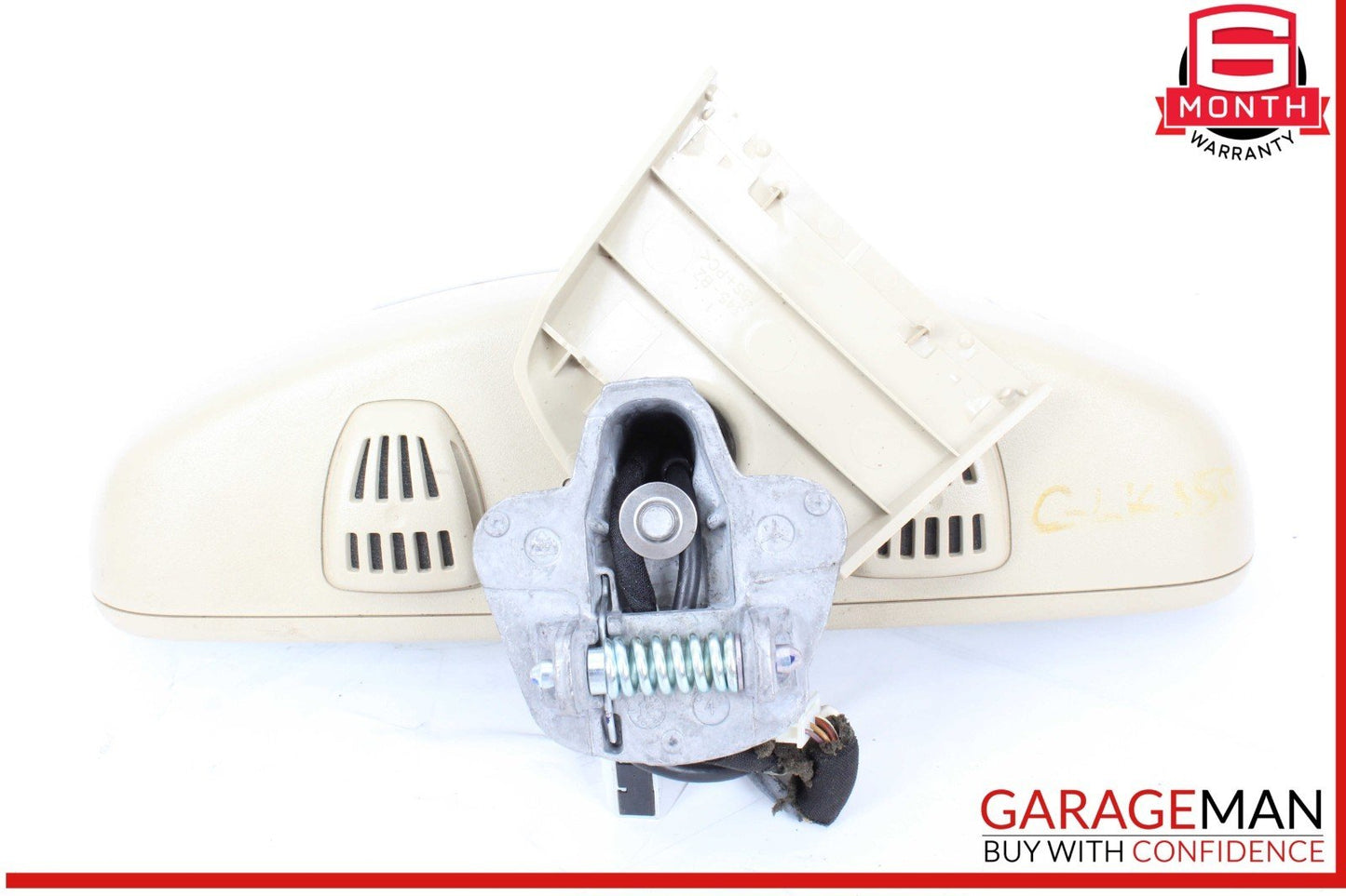 12-17 Mercedes W204 C350 C300 E350 Top Upper Interior Rear View Mirror Beige OEM